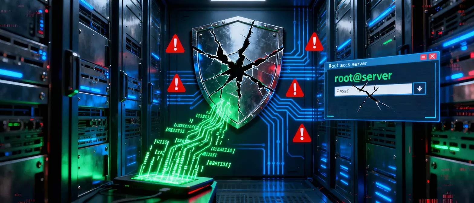 Illustration d'une vulnérabilité scanner sécurité dans Imunify permettant l'accès root aux serveurs d'hébergement web